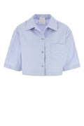 Givenchy Cropped Pyjama Shirt — Blue