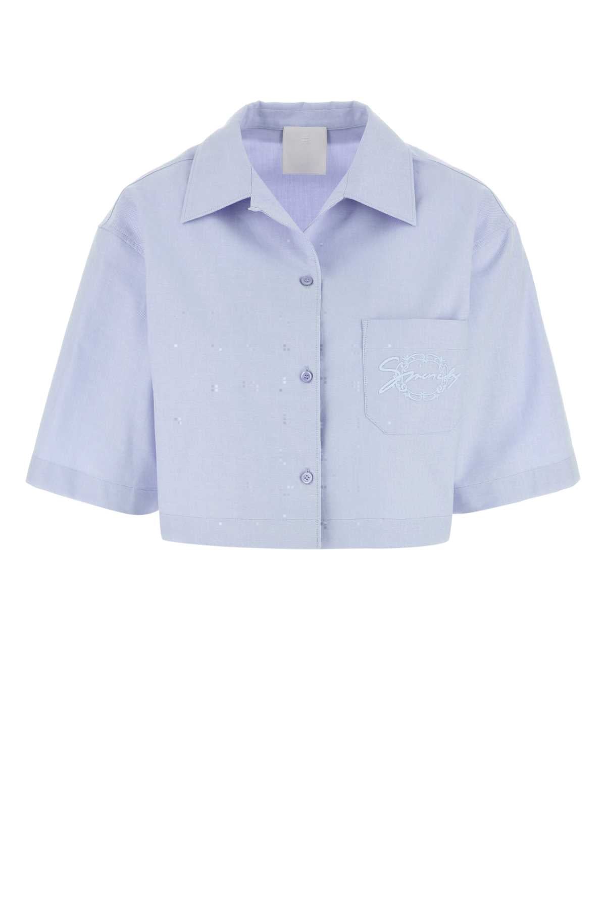 Givenchy Cropped Pyjama Shirt — Blue