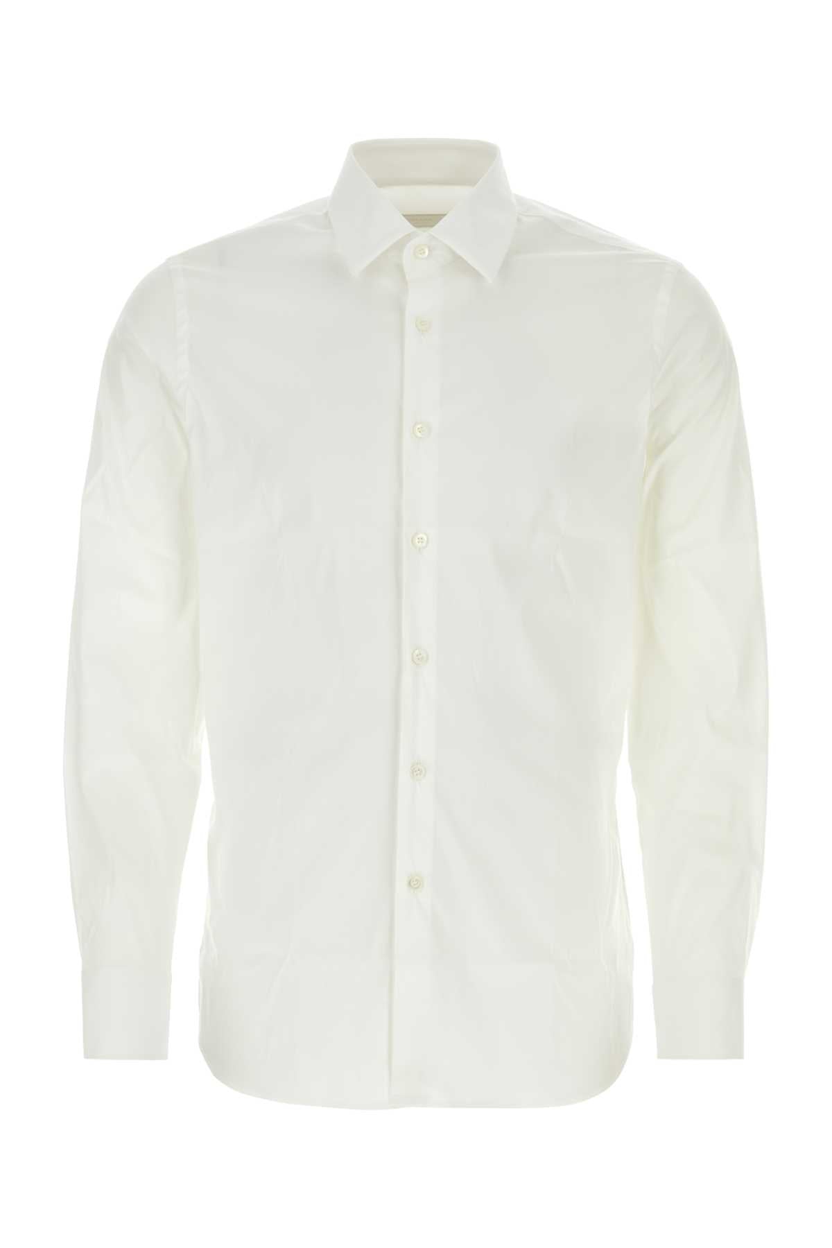 Prada Stretch Poplin Shirt — White