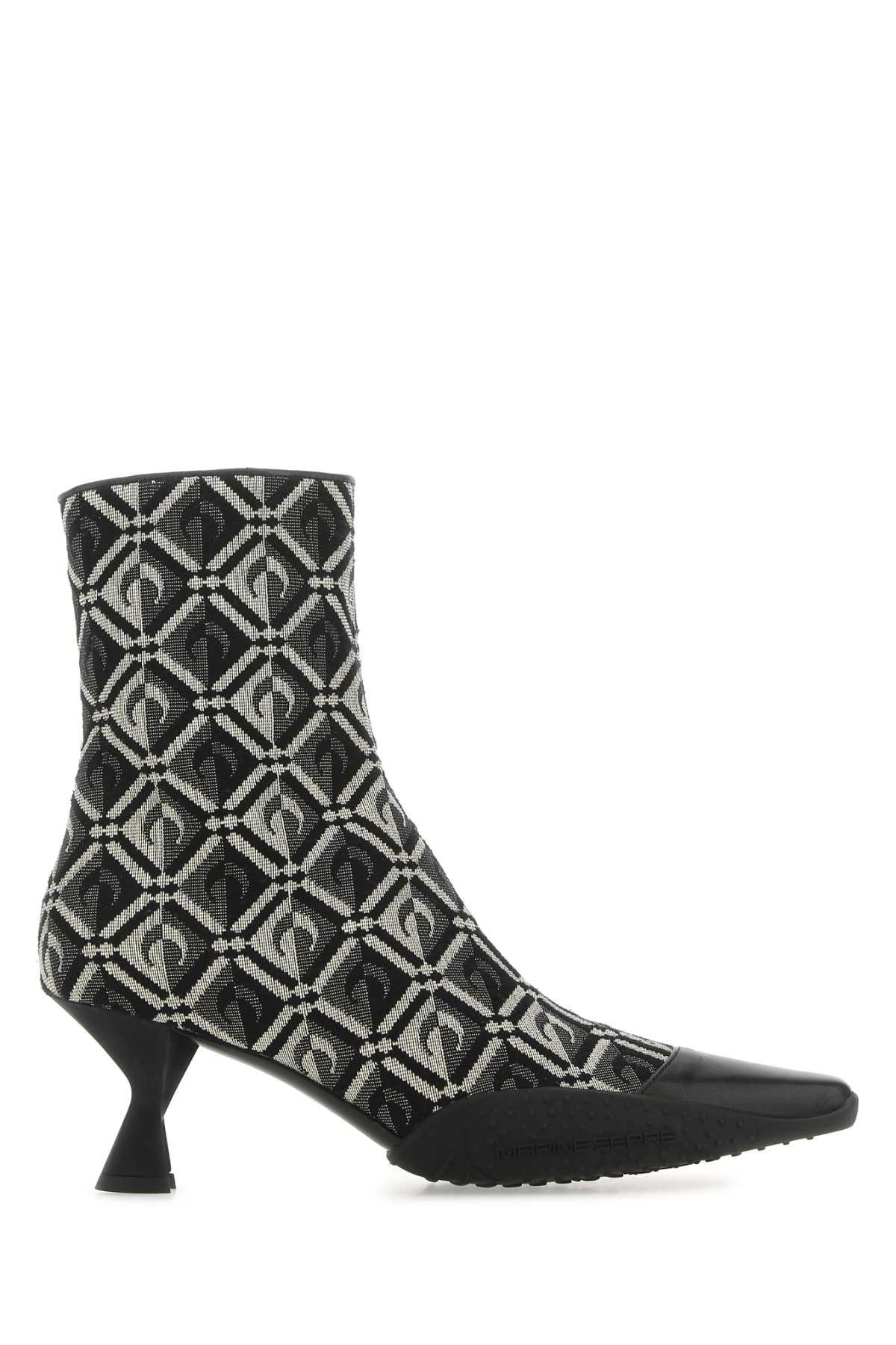 Marine Serre Moon Diamant Boot — Black