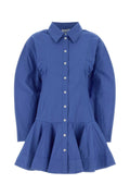 Ganni Cotton Shirt Dress — Blue