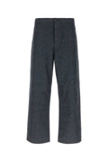 Prada Wool-Blend Trousers — Gray
