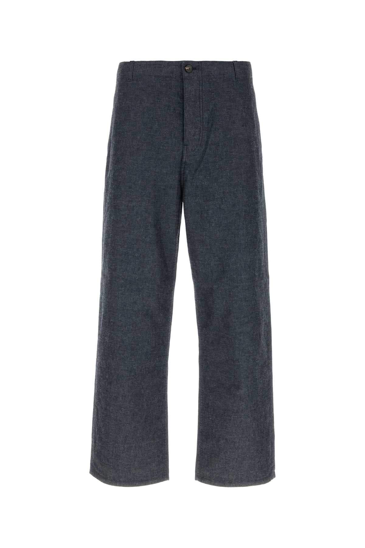 Prada Wool-Blend Trousers — Gray