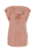 Jil Sander Ruched Nylon Mini Dress — Pink