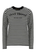 Michael By Michael Kors Striped Cotton T-Shirt — Multicolor