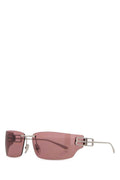 Balenciaga GSSIP Metal Frame Sunglasses — Silver