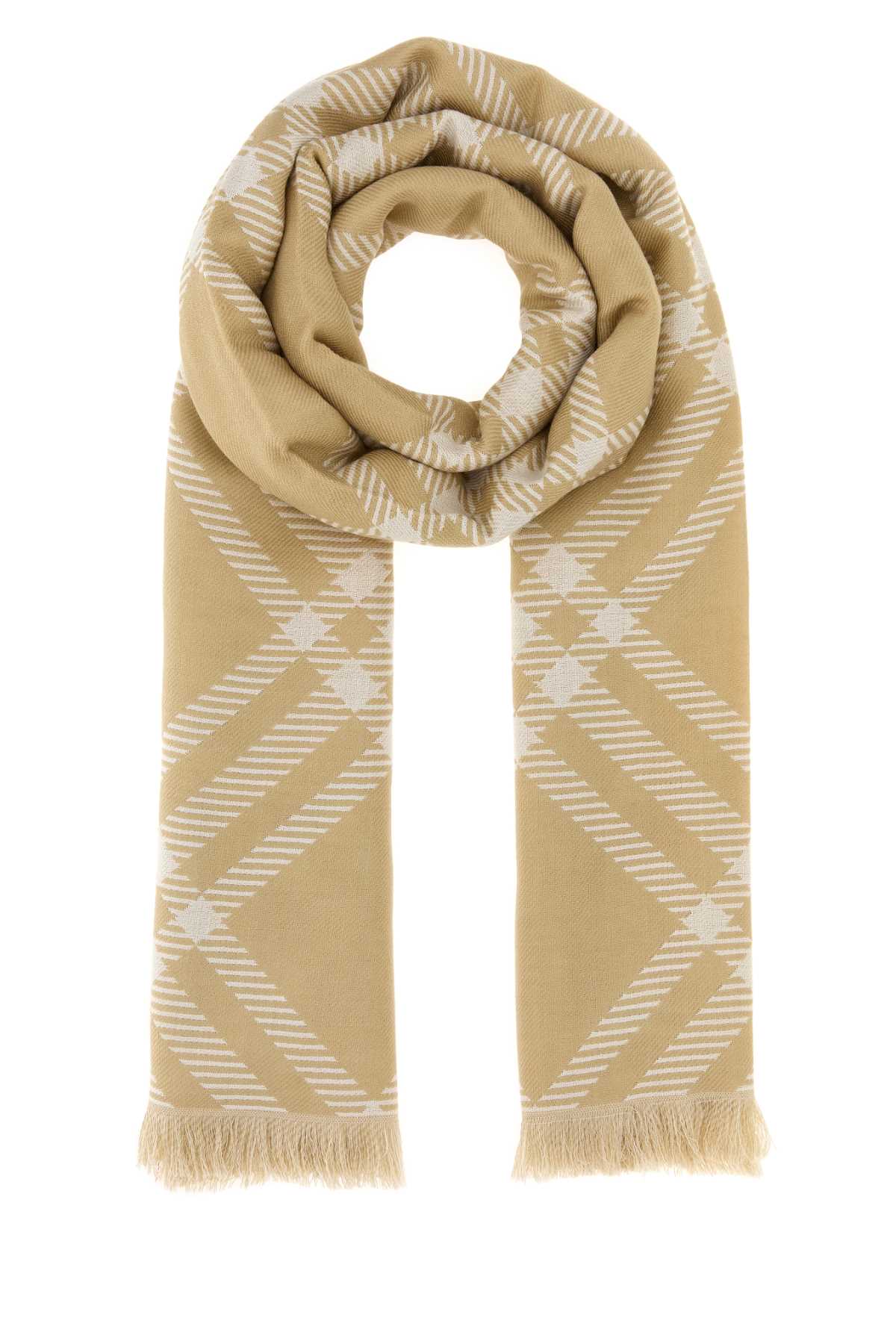 Burberry Bias Scarf — Beige