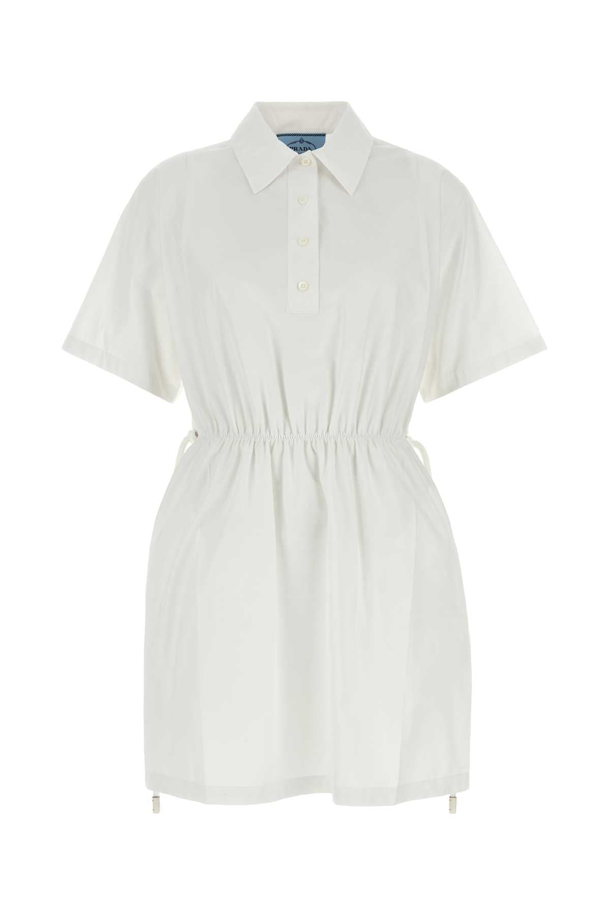 Prada Abiti Shirt Dress — White