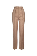 Elisabetta Franchi High-Waisted Trousers — Beige