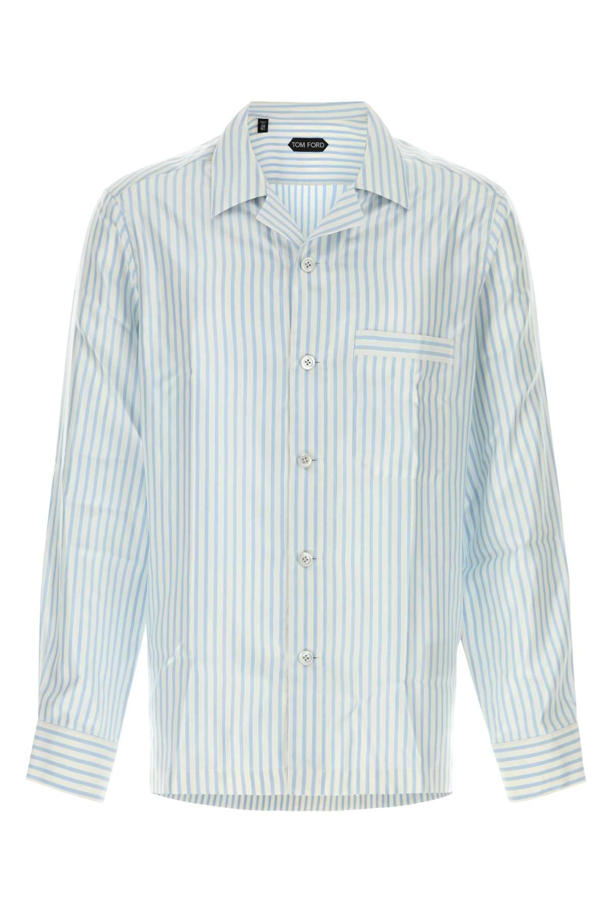 Tom Ford Jacquard Shirt — Blue
