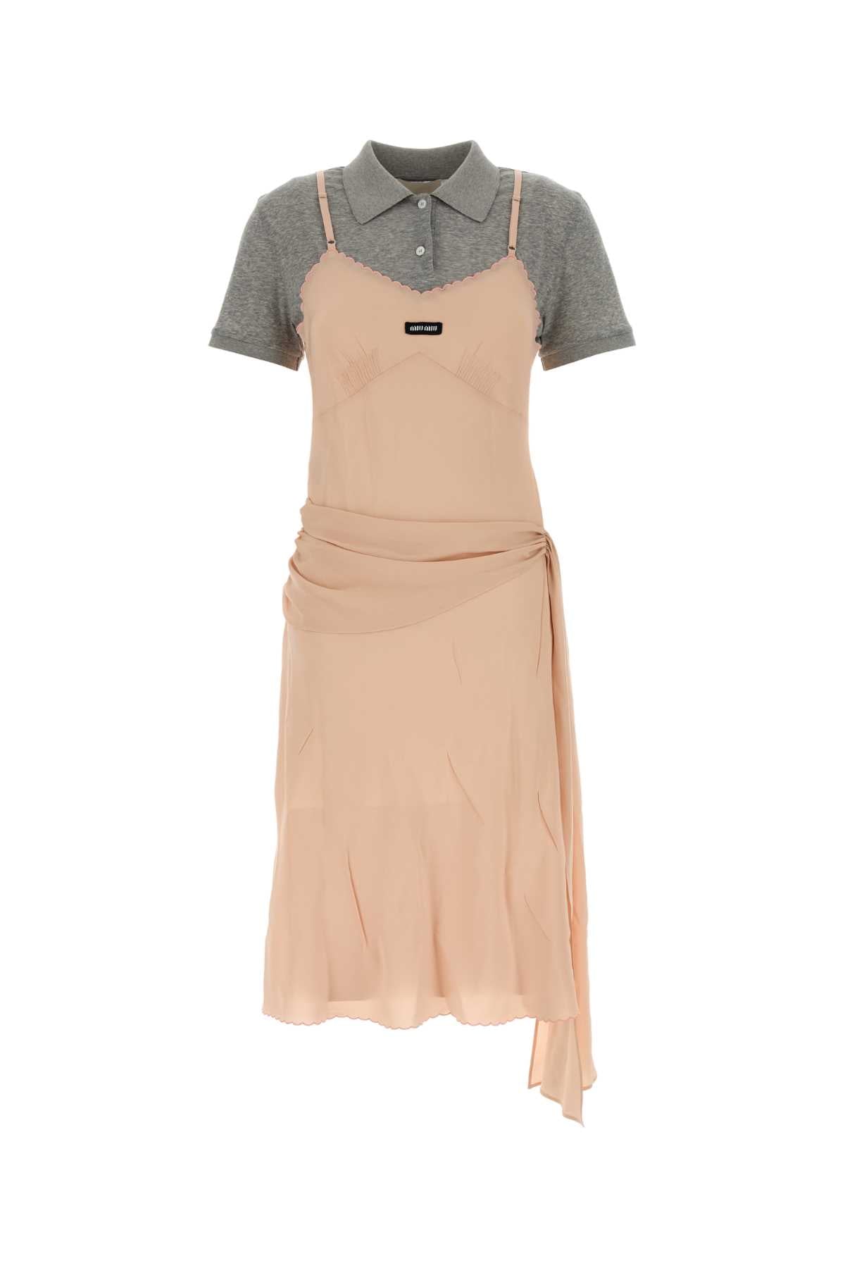 Miu Miu Abiti Dress — Beige