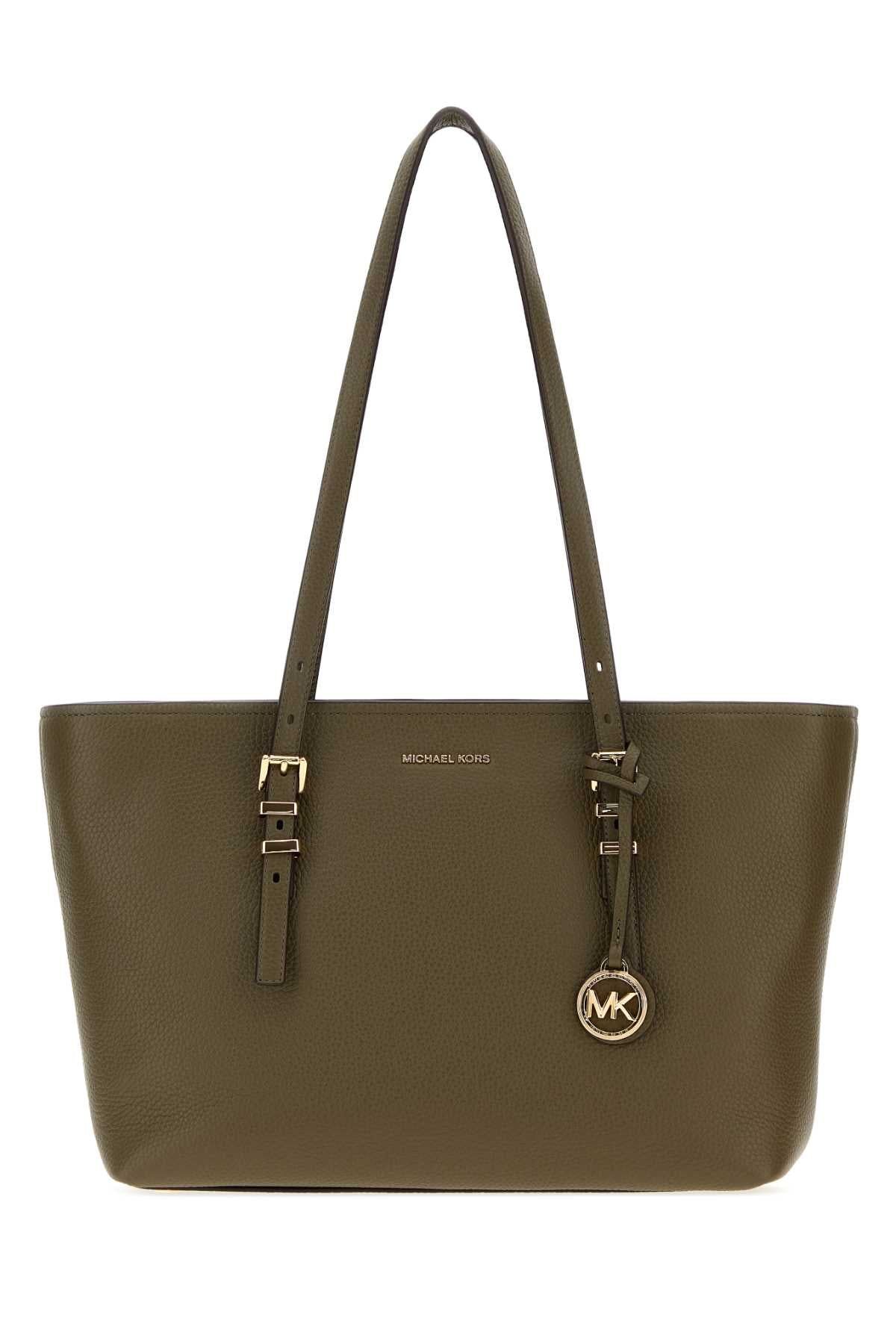 Michael By Michael Kors Quinn Shoulder Bag — Green