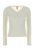 Calvin Klein Varigated Henley — White
