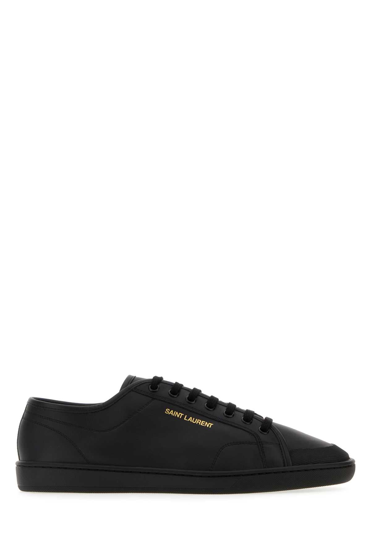 Saint Laurent Gym Low Sneaker — Black