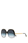 Chloé CH0327S-005 Gradient Acetate Square Sunglasses — Gray