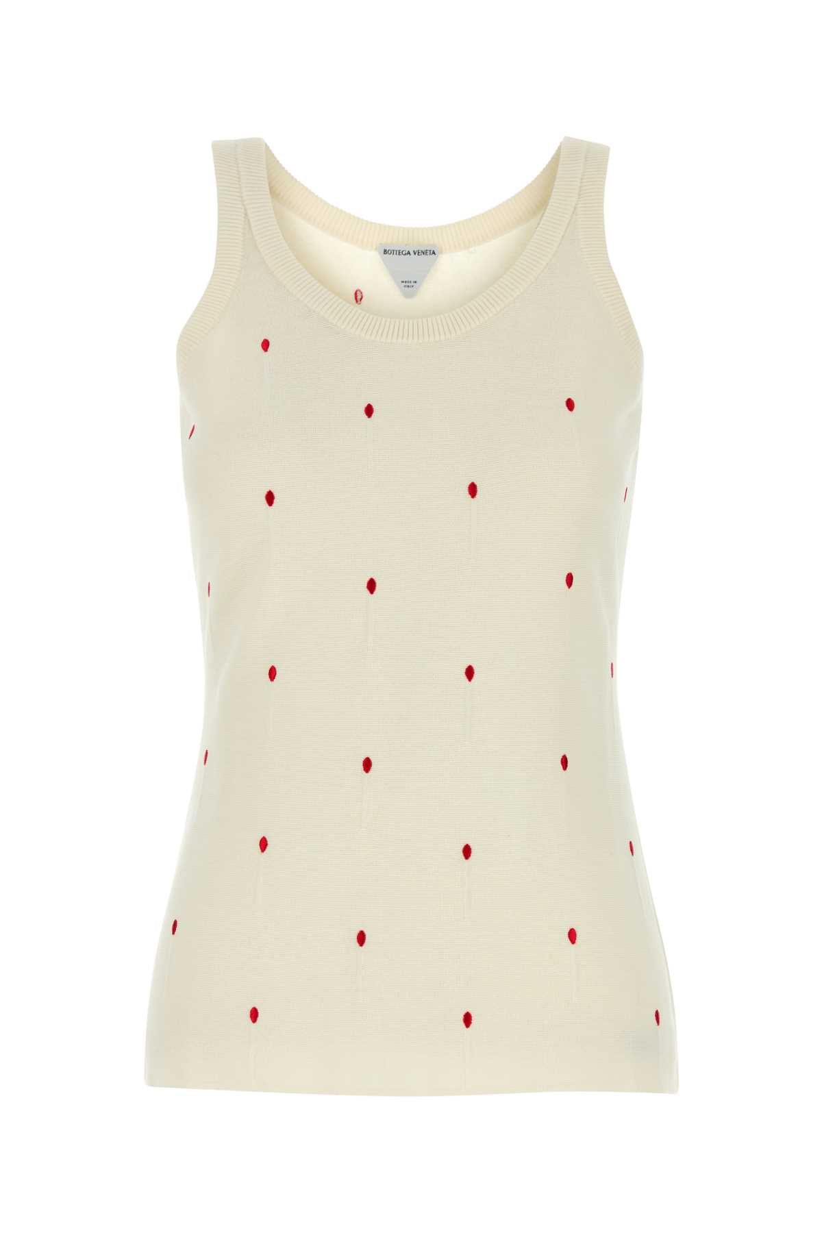 Bottega Veneta Fiammifferi Tank Top — Beige