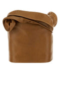 Magda Butrym Leather Mini Skirt — Camel