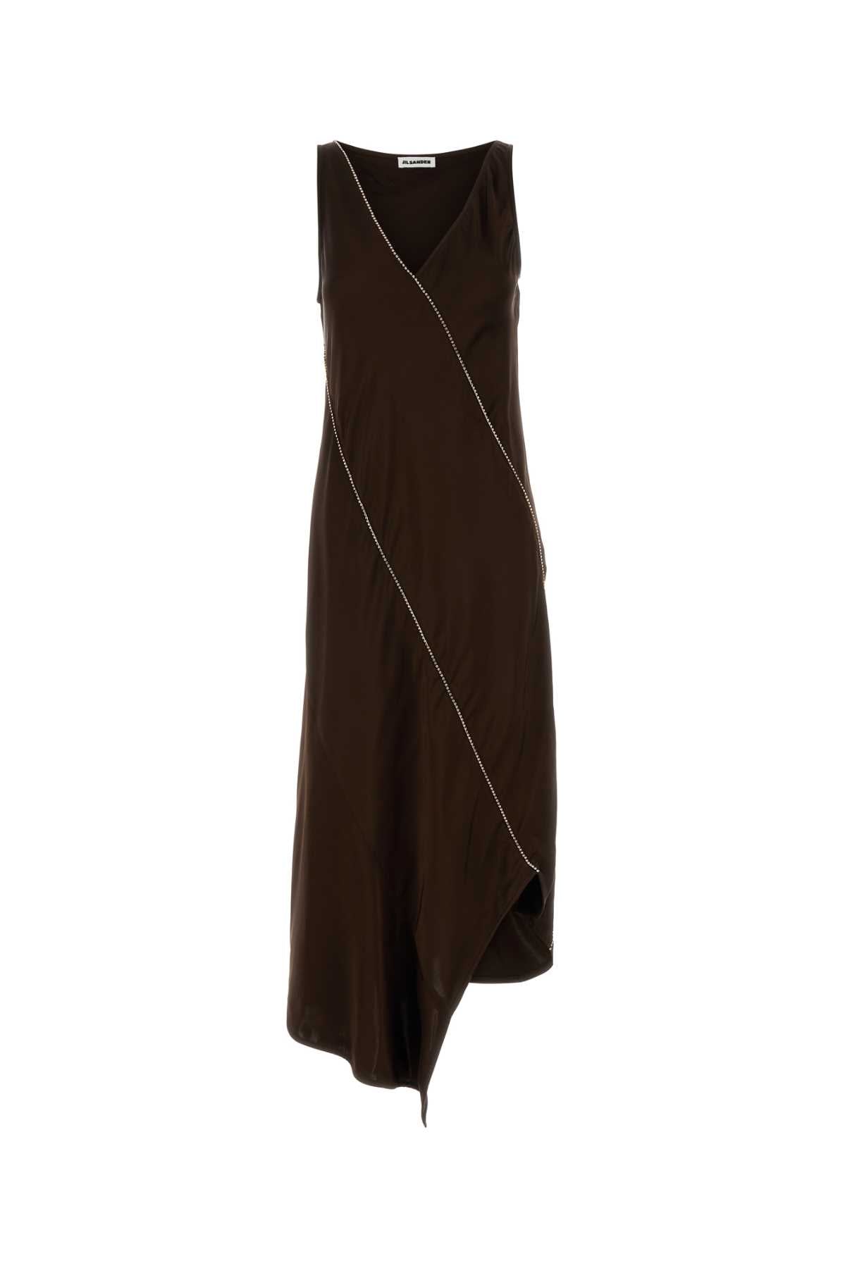 Jil Sander Chain Dress — Brown
