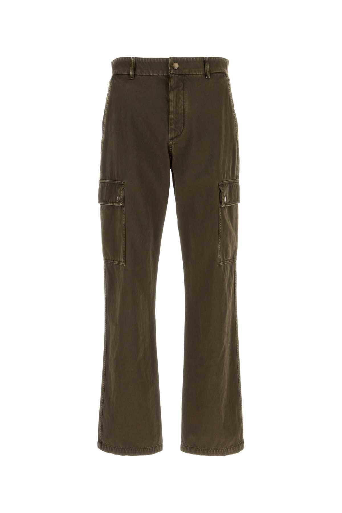 Burberry Cotton Utility Cargo Pants — Green