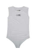 Mm6 Kids Logo-Printed Tank Top — White