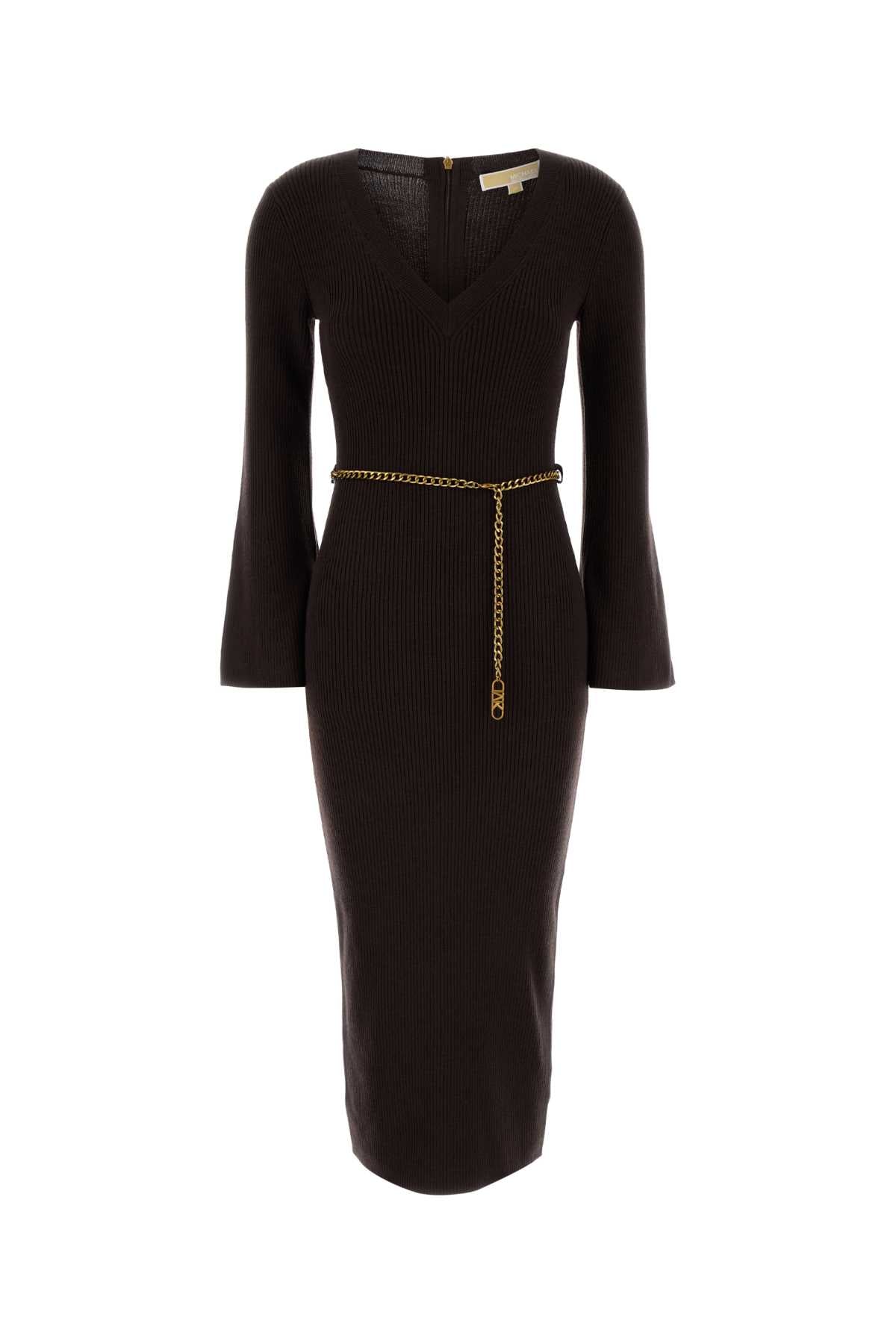 Michael By Michael Kors Bell Dress — Brown
