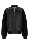 Random Identities Faux Jacket — Black