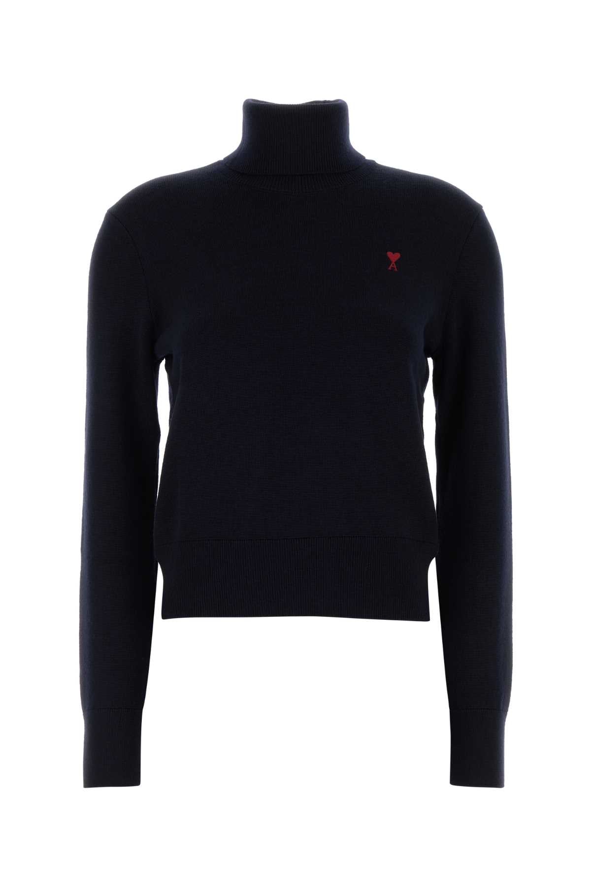 AMI Paris Coeur Sweater — Navy