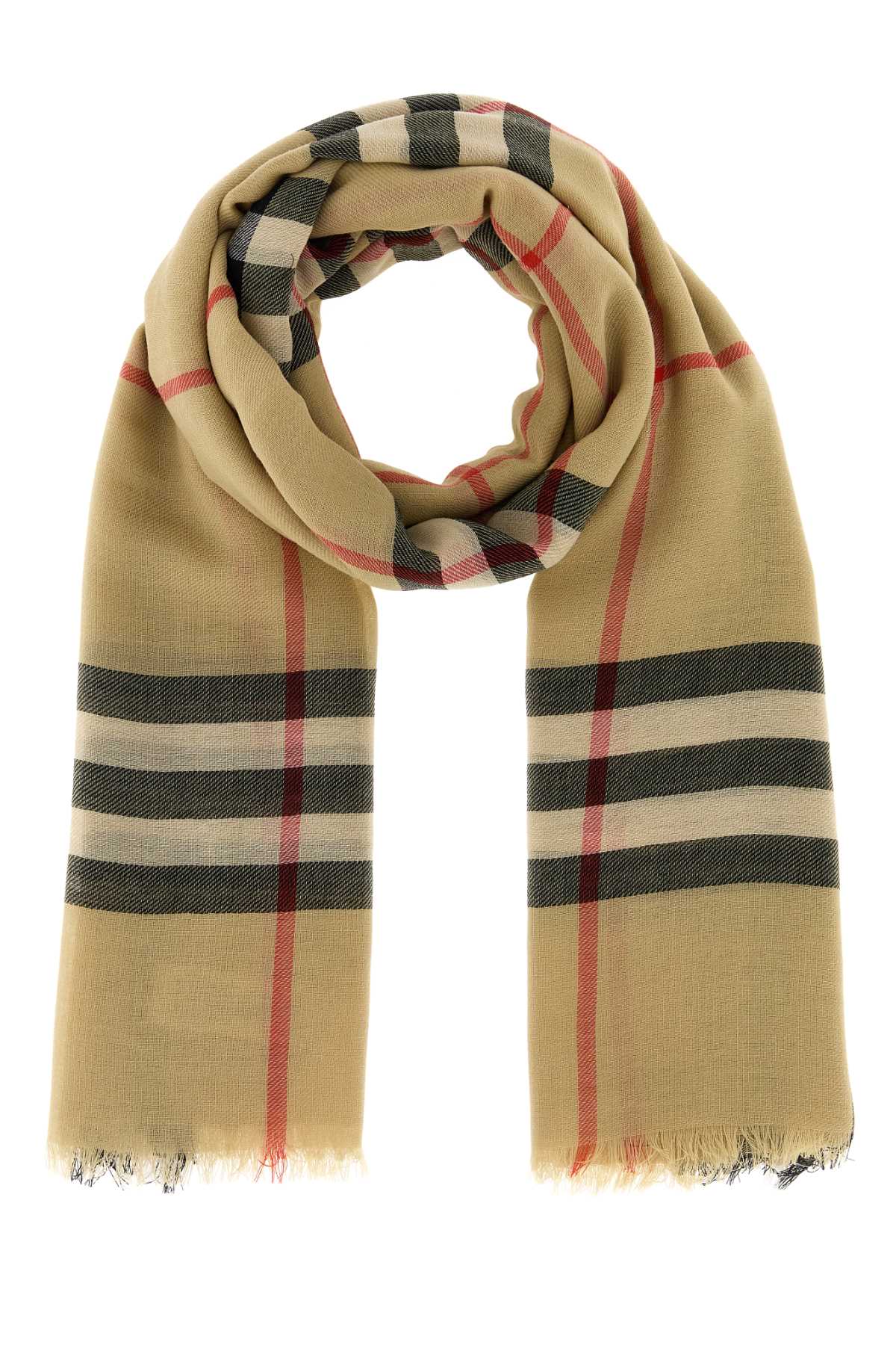 Burberry Lightweight Scarf — Beige