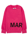 Mm6 Kids Logo-Print Cotton Sweatshirt — Pink