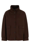 Prada Gabardine Jacket — Brown