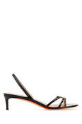 Santoni Tacco Sandal — Black