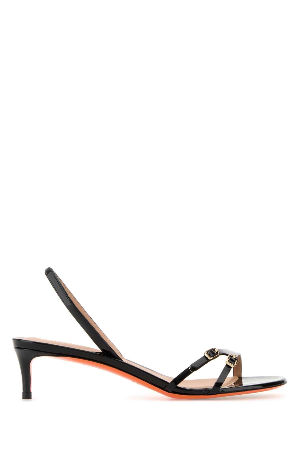 Santoni Tacco Sandal — Black