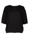 Jacob Cohen Viscose and Polyamide Ribbed Sweater — Black