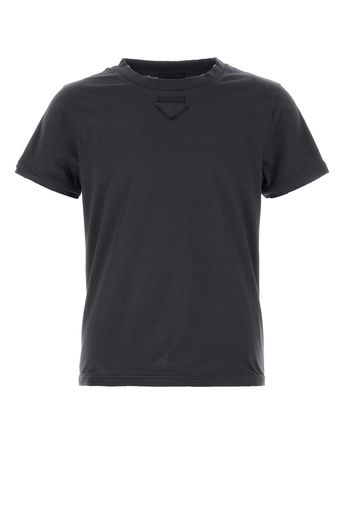 Prada Cotton Jersey T-shirt — Gray