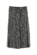 Lanvin Textured Wool-Blend Skirt — Black