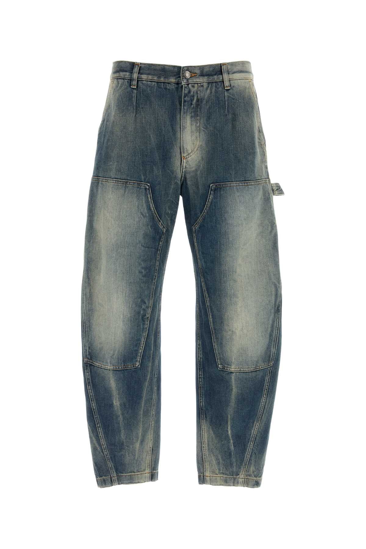 Dolce & Gabbana Patchwork Denim Jeans — Blue