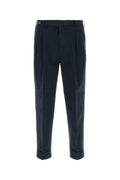 Pt Torino Carrot Trousers — Navy