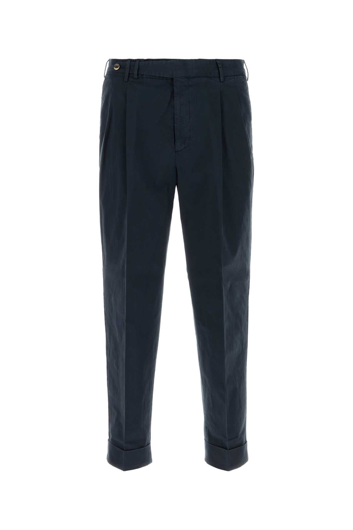 Pt Torino Carrot Trousers — Navy