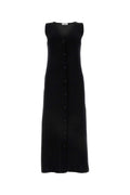 Jil Sander Sleeveless Midi Dress — Black