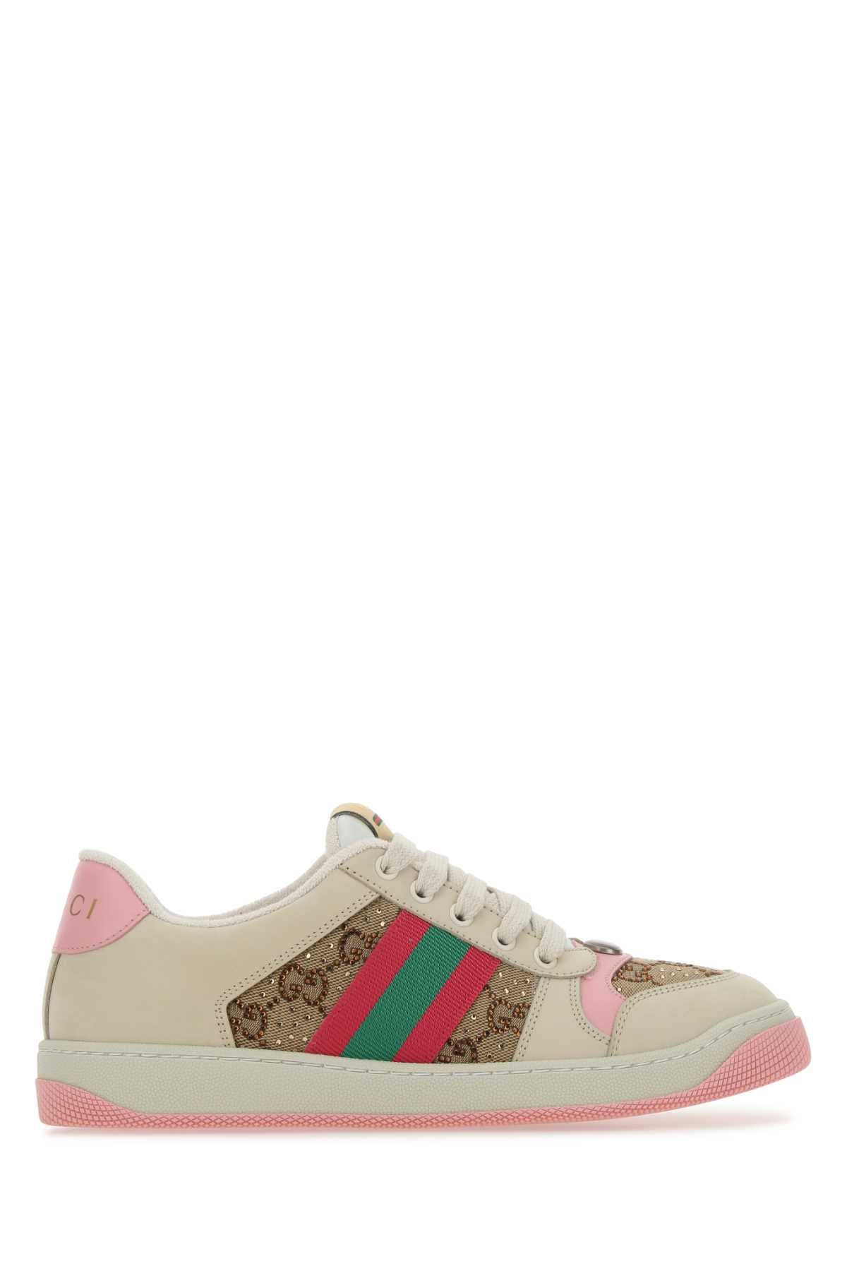 Gucci Screener Sneaker — Beige