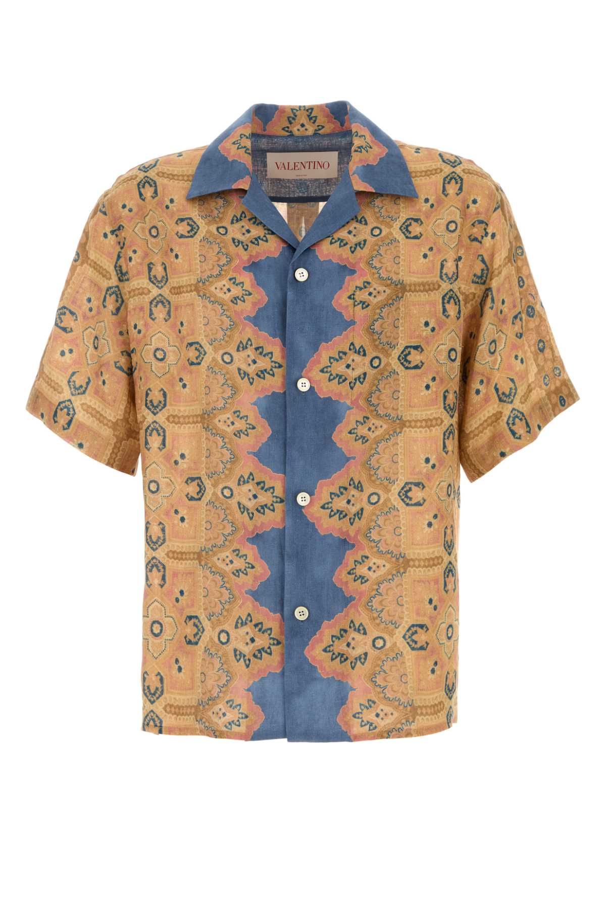 Valentino Garavani Bowling Shirt — Beige