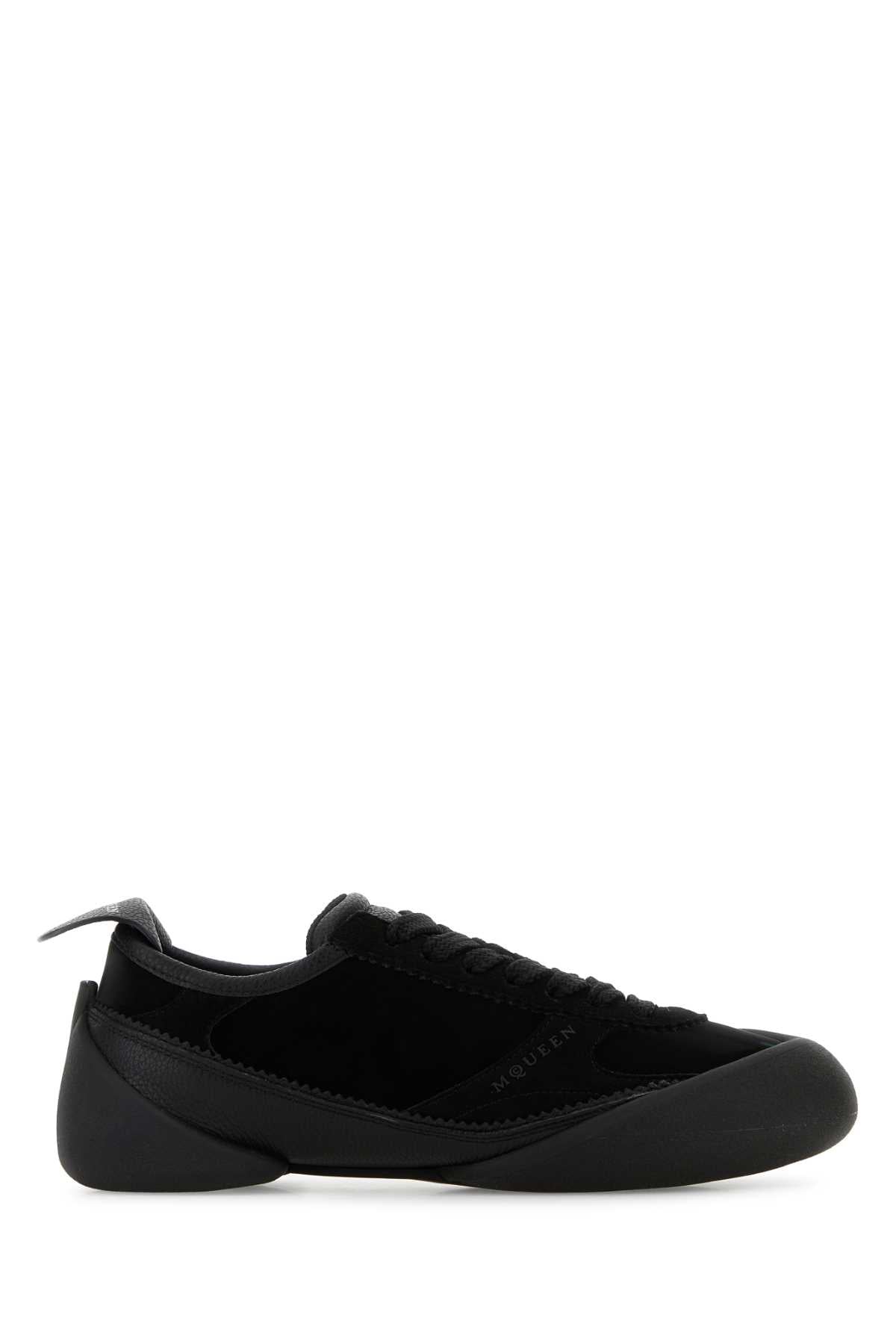 Alexander McQueen Canvas and Suede Sneaker — Black
