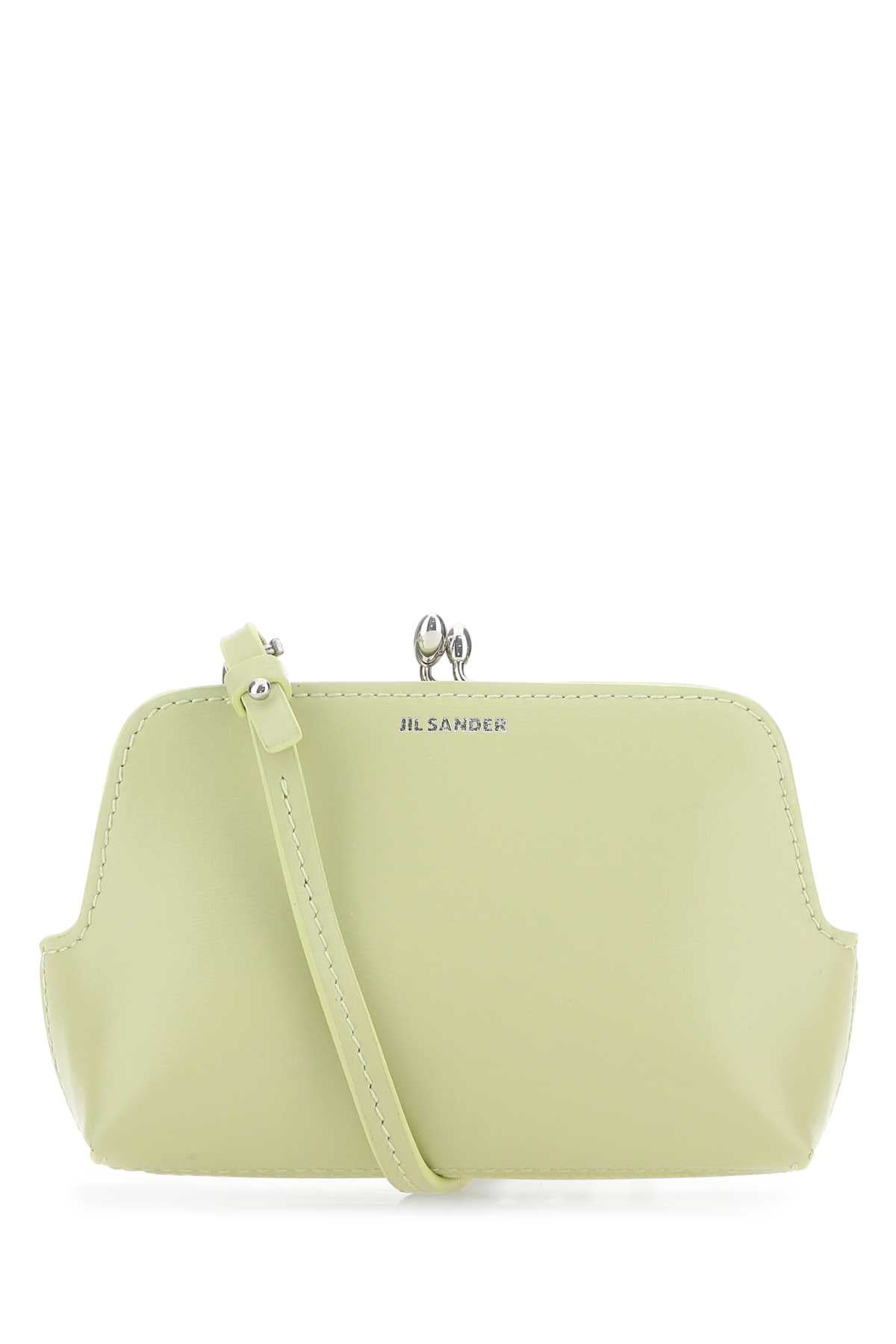 Jil Sander Structured Leather Micro Bag — Green