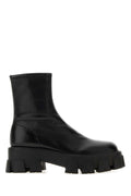 Prada Monolith Ankle Boot — Black