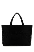 Saint Laurent Quilted Nylon Tote Bag — Black