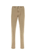 Pt Torino Stretch Cotton Trousers — Beige