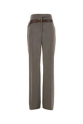 Prada Tech Wool Trousers — Gray