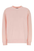 Jil Sander Cotton Crew Sweatshirt — Pink