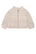 Moncler Jr Lans Down Jacket — Beige