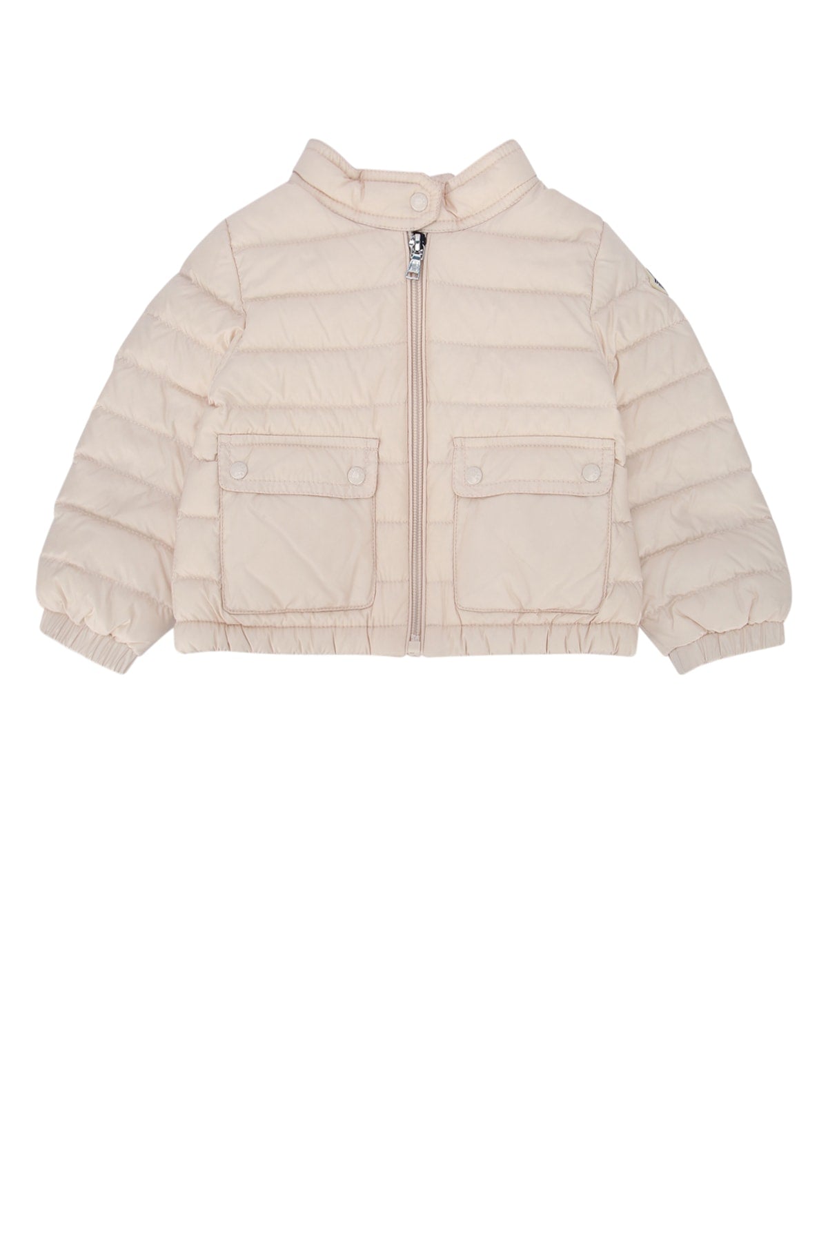 Moncler Jr Lans Down Jacket — Beige